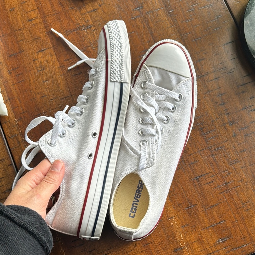 Converse White Low-Top Sneakers